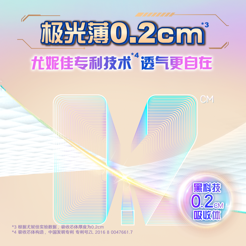 【拍3件】尤妮佳moony通气极光薄小绿网