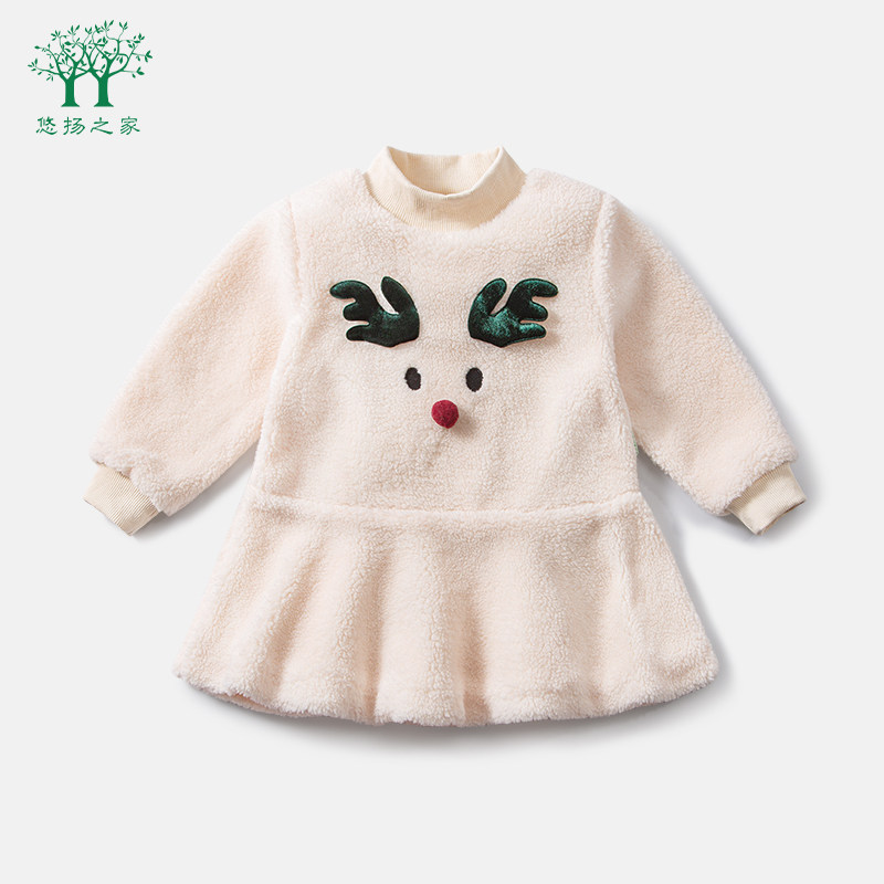 2022新款女宝宝冬装加厚连衣裙女童秋冬裙子儿童女小童冬季公主裙,淘宝优惠券,粉丝福利购,淘宝优惠卷