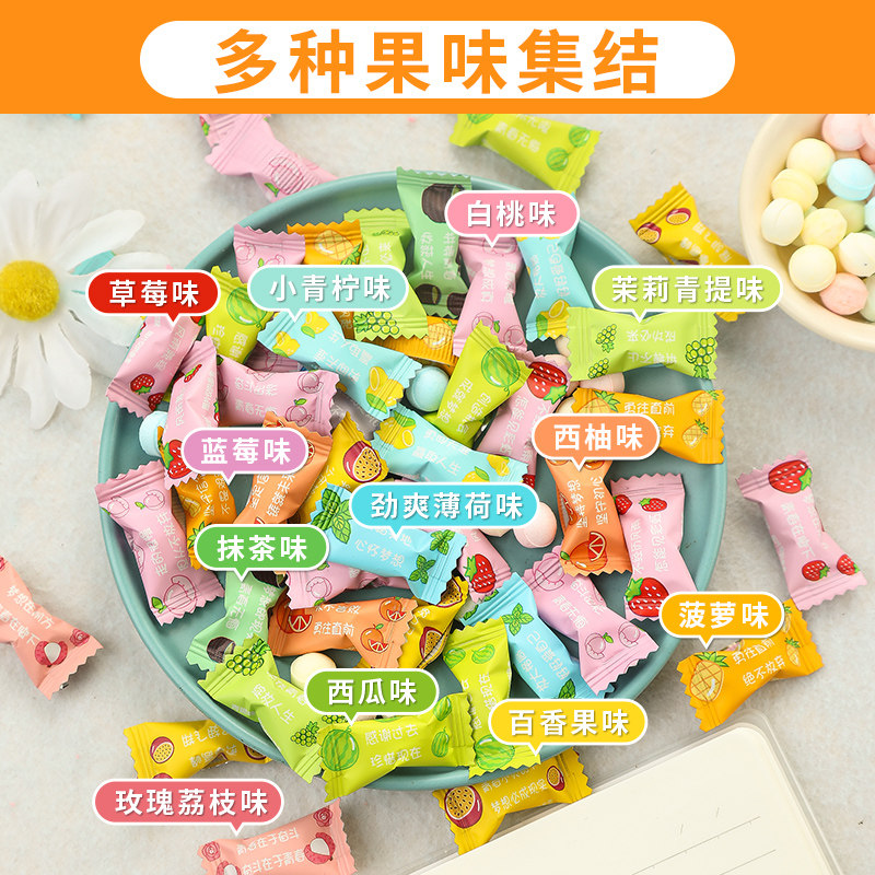 网红励志语录糖果清凉维c无糖薄荷糖清新口气中高考加油奖励学生