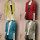 ເສື້ອຍືດ linen summer suit three-quarter sleeve women's large size