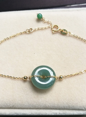 天然翡翠进口可调节简约风手饰