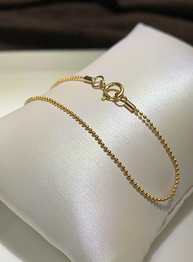 美国14K包金豆豆手链轻奢极简