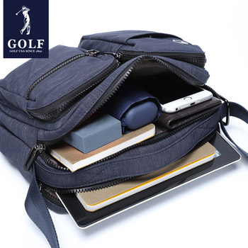 Golf 2024 ຖົງບ່າຂອງຜູ້ຊາຍໃຫມ່ບາດເຈັບແລະ crossbody bag ຄວາມອາດສາມາດຂະຫນາດໃຫຍ່ canvas handbag postman backpack ຂະຫນາດນ້ອຍ