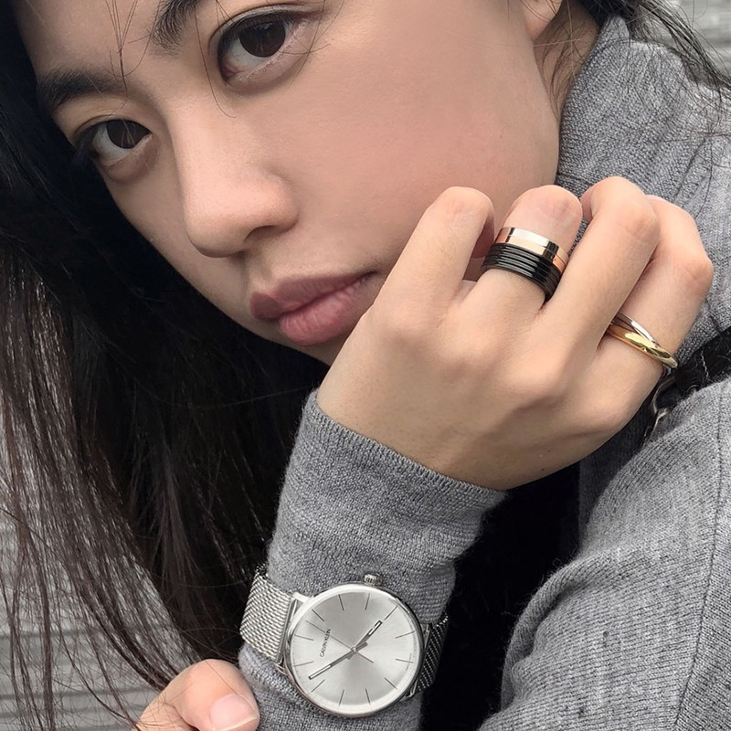 calvin klein专柜正品疾风系列戒指 表库时代戒指/指环