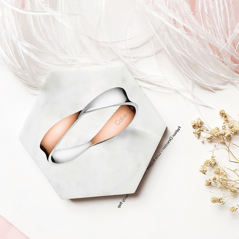 calvin klein正品纤巧系列戒指 表库时代戒指/指环