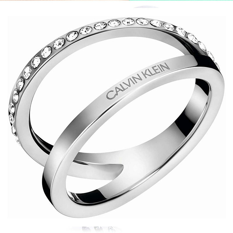 calvin klein专柜正品描绘系列戒指 表库时代戒指/指环