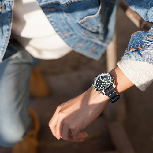 西铁城手表官方正品蓝天使二代防水皮带多局电波男表JY8078-01L - 图2