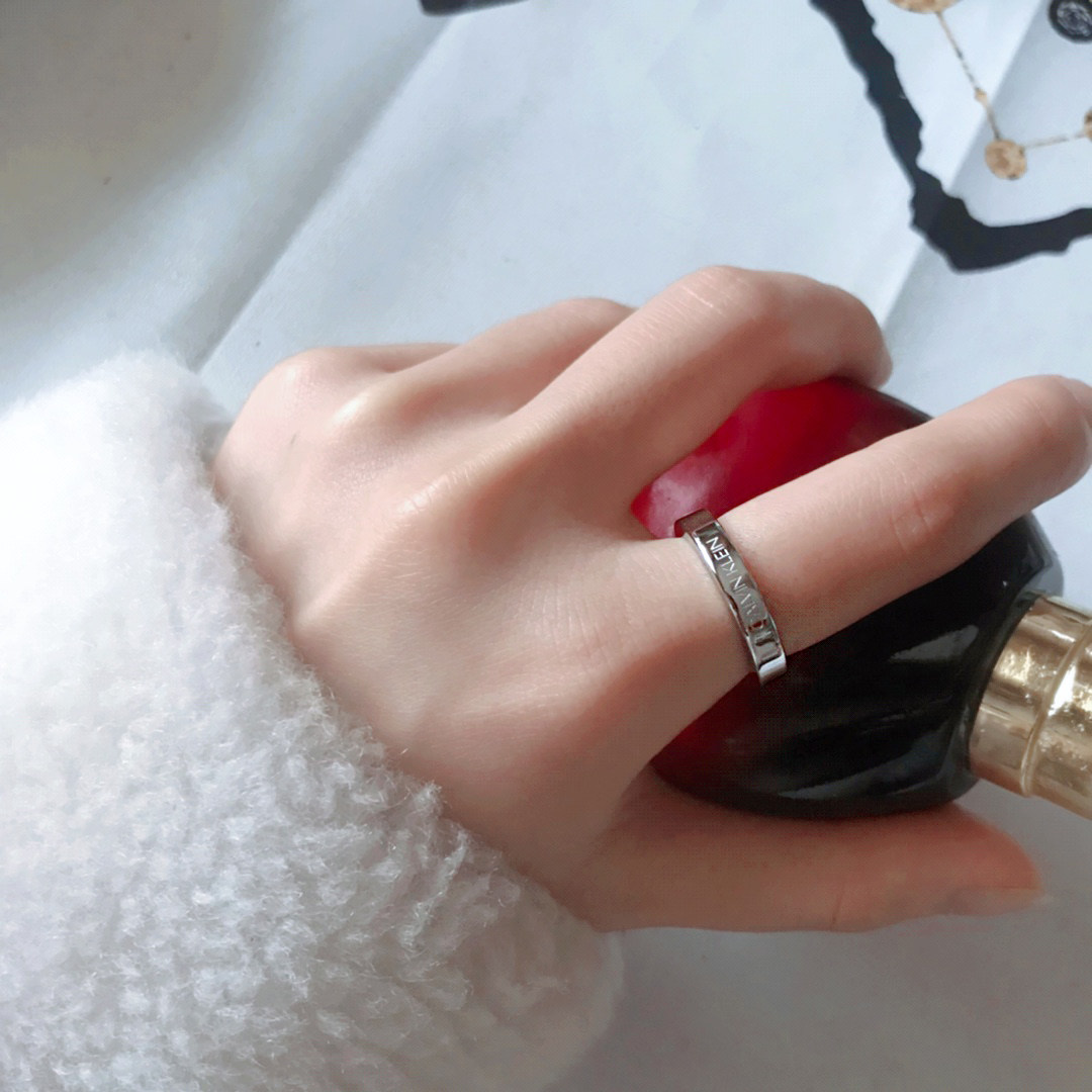 calvin klein正品护刻满天星男女 表库时代戒指/指环