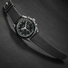 Sweatproof and waterproof environmentally friendly fluororubber watch strap for men
