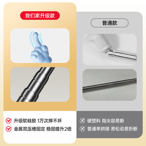 猫太子指读棒可伸缩手指教棒教鞭手指棒指挥棒戒尺家用幼儿园教棍早教用教学指教学阅读神器家用读书指示棒 - 图0