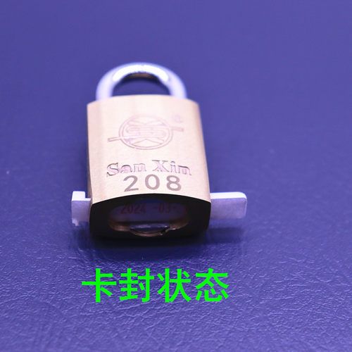银行卡封锁 运钞箱锁 卡封管理锁 中心库管理锁 纯铜卡封锁 - 图3