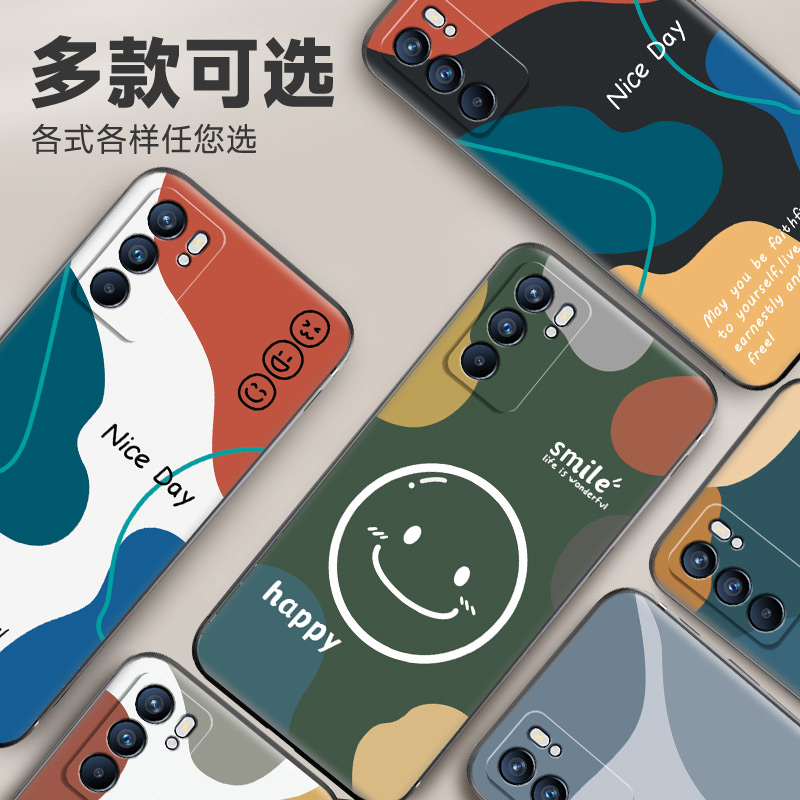 opporeno6手机壳reno6pro防摔reno6pro+磨砂软壳opporeon65G保护套oppo新款reno6超薄外壳全包新款por男女十 - 图3