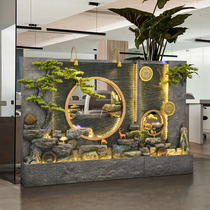 Water Curtain Wall Water Screen Partition Company Background Room Inside And Outside Courtyard Fake Mountain Fish Pool Fountain Landscape Decoration Pendulum