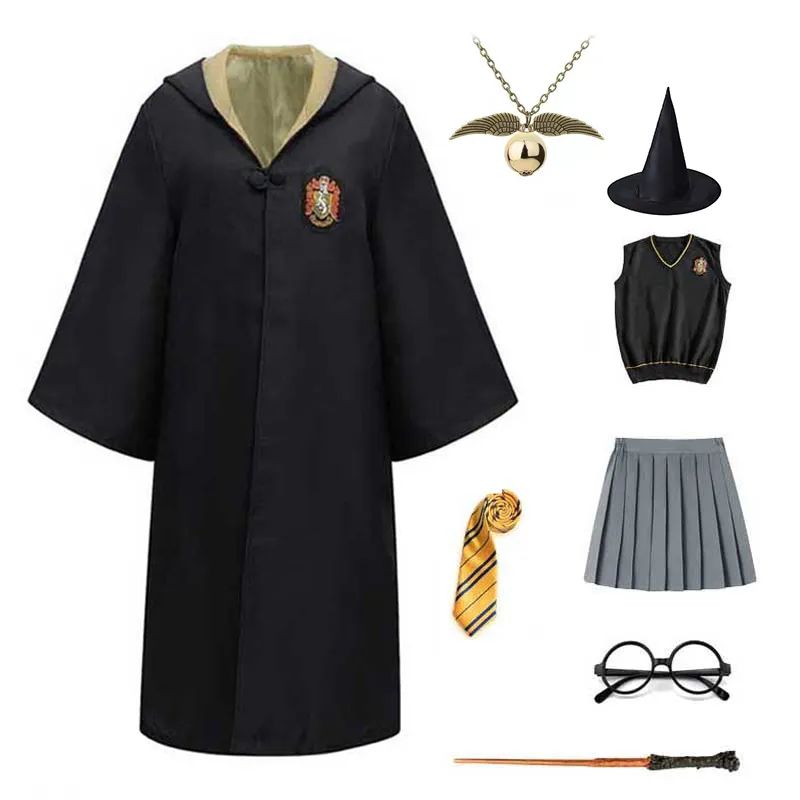 Harry Potter Adult children Performance clothing Long robe a-图0