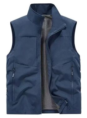 Men's Lamb Wool Vest Winter Warm Padded Sleeveless Jacket Th