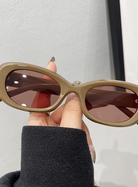 【亏本清仓】墨镜夏防紫外线太阳镜男小脸款黑色高级感gm眼镜复古