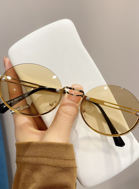 【亏本清仓】墨镜夏防紫外线太阳镜男小脸款黑色高级感gm眼镜复古