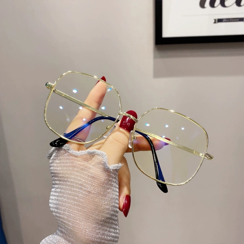 Очки Женская сеть красного лица Xiaosu Face Gm Eye's Men's Men's Men's Trend Flat Mirror Anty -Blu -Ray Framework