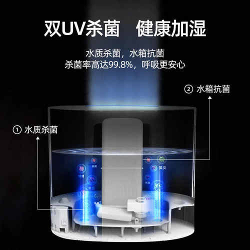 亚都大雾量空气加湿器家用轻音卧室大容量紫外线除菌孕妇婴儿 - 图1