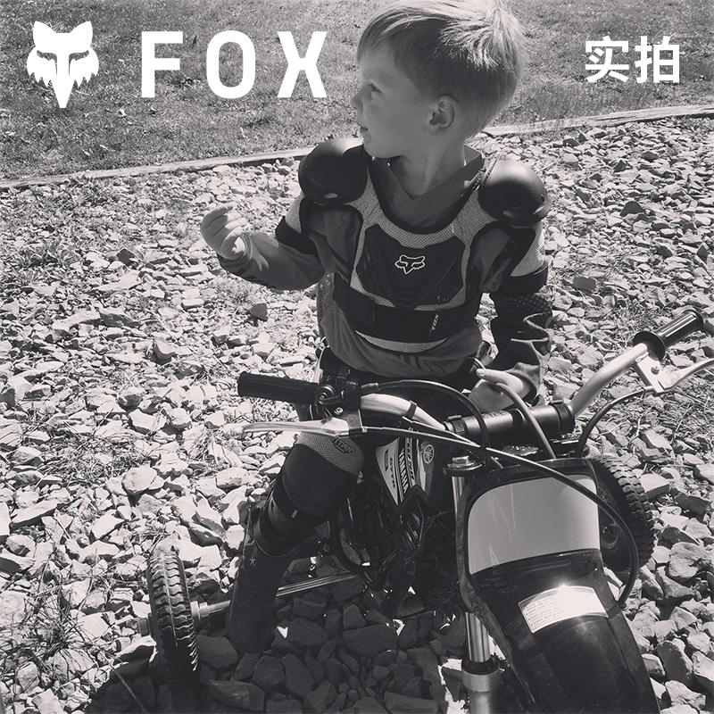 美国FOX儿童青少年护甲护膝护肘平衡车滑步车越野摩托自行车护具 - 图2