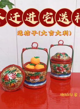 潮汕传统手工竹编小花篮