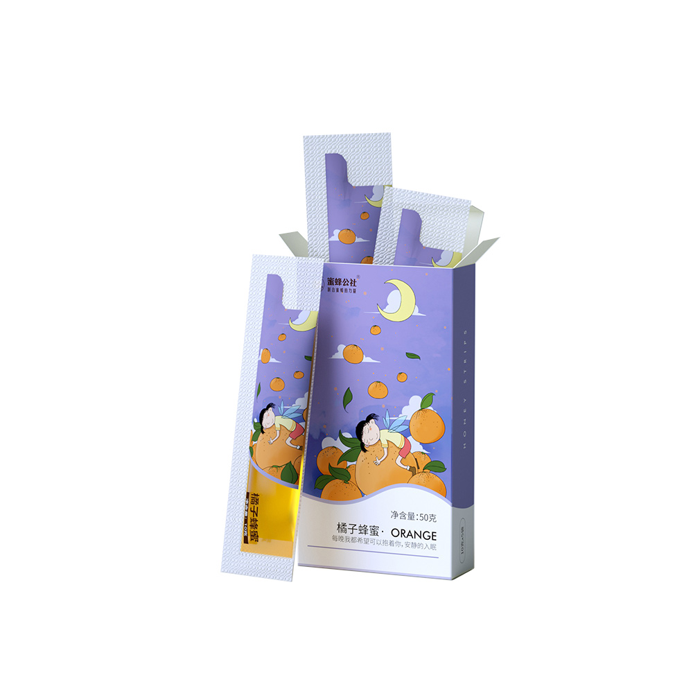 蜜蜂公社食品旗舰店蜜蜂公社蜂蜜小包装橘子蜂蜜便携装条状纯正天然做蜂蜜柠檬百香果3