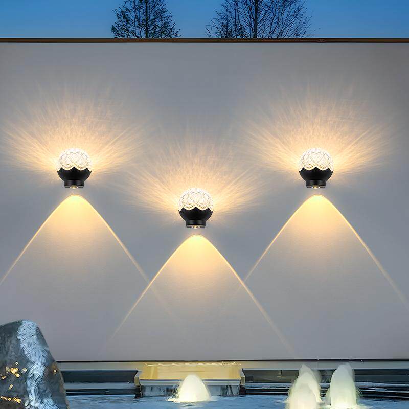 水晶球壁灯户外防水庭院灯别墅花园氛围灯过道灯简约水纹壁灯射灯,淘宝优惠券,粉丝福利购,淘宝优惠卷