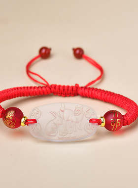 秘术吉阁兔狗龙鸡蛇猴马羊鼠牛赴吉瑞手串2026年生肖男女转运珠