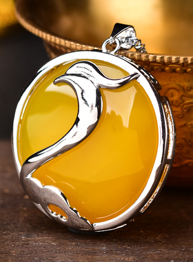 2026丙午马年十二生肖属龙狮威堆金吊坠岫玉吊坠男女项链吉祥物