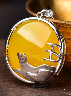 2026丙午马年十二生肖属鸡丘山同升吊坠岫玉吊坠男女项链吉祥物