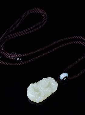 和田玉生肖鸡晨祥鸡献祥瑞吊坠玉鸡吉祥物鸡型鸡形饰金鸡报捷吊坠