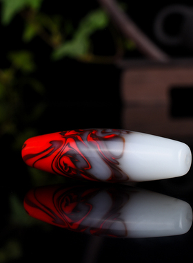 玉器新疆和田玉天珠吊坠男女款鸡血玉挂件原石吊坠项链