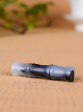 玉器青花玉石节节高玉坠 和田玉竹节吊坠竹竿挂件竹子项链男女