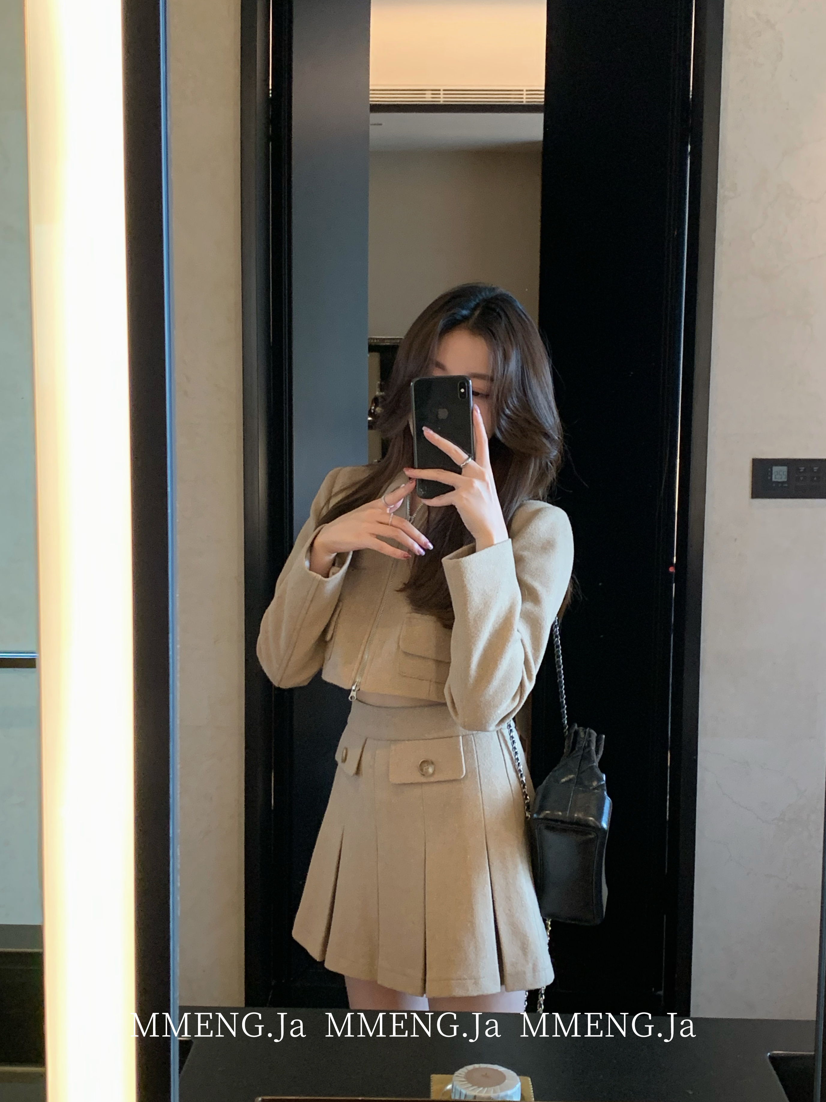 MMENGJA」论岘洞绯闻女孩  呢子西装套装女毛呢外套a字短裙,淘宝优惠券,粉丝福利购,淘宝优惠卷