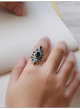 北桑设计s925纯银戒指夸张食指环