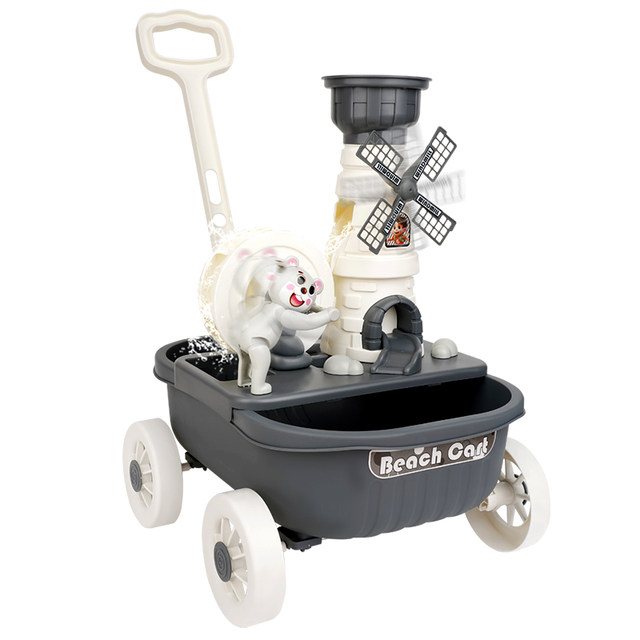 Children's beach toy set baby beach sand shovel tool kindergarten digging sand puzzle indoor hourglass bucket