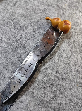 道系发簪定制子午簪牛角枣木金光咒雨渐耳七星簪子手工制作道士姑