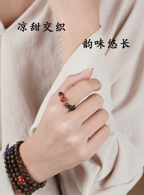 静心舒眠印尼达拉干沉香戒指