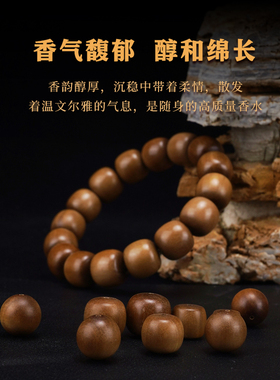 合慕印度迈索尔老山檀香木散珠