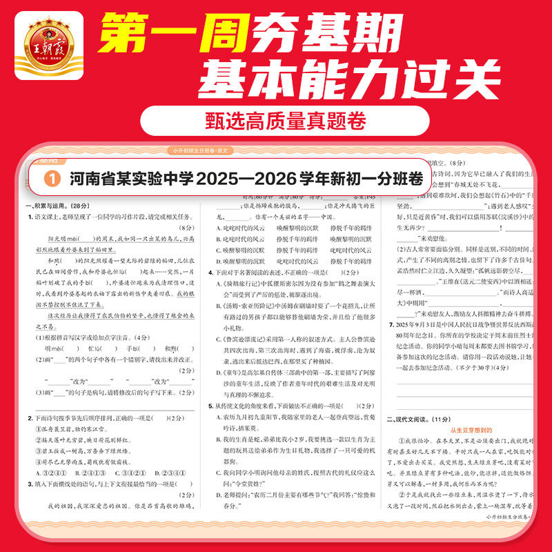 2026新版王朝霞小升初总复习小升初重点校毕业升学及招生分班押题卷语文数学英语六年级总复习书籍小升初刷题全国通用总复习
