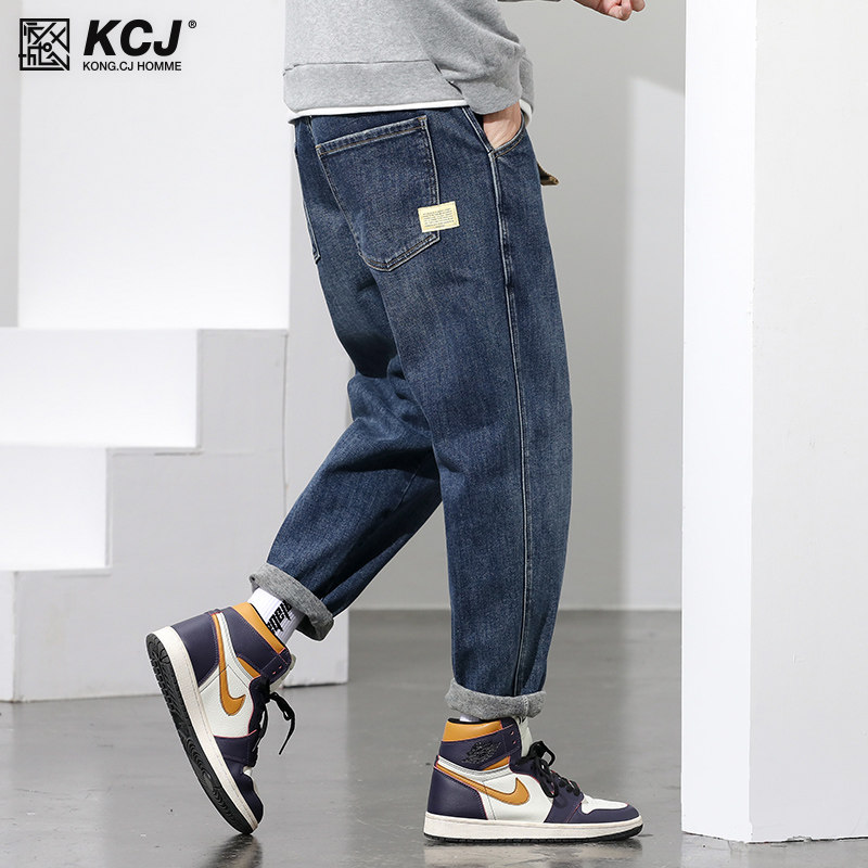 2021新款男士宽松直筒秋冬季牛仔裤 空城计牛仔裤