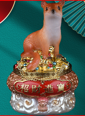 狐狸胡黄常蟒白柳灰真身装饰摆件