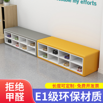 Early Education Center Soft bag for shoes Stool Kindergarten Children Can Sit Shoes Cabinet Dance Room Library Strip Sofa stools