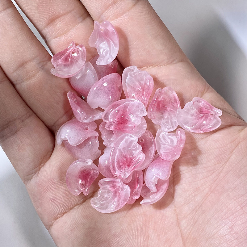 50颗13x16mm雪腊梅琉璃花瓣diy手工制作汉服头饰发钗古风发簪材料,淘宝优惠券,粉丝福利购,淘宝优惠卷