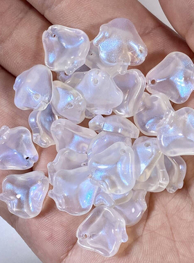 凌霄花琉璃花瓣古风发簪材料