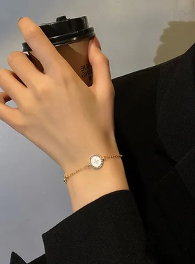 手环ins手链小众手串梅花十字女气质锆石轻奢微镶设计韩版韩版