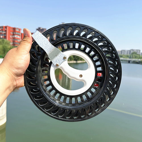 新款大轴承风筝线轮盘钓鱼专用手握轮收放线手把轮海钓船钓手摇轮 - 图3