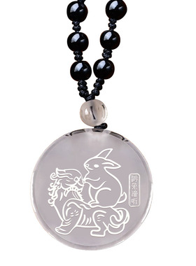 易明开居鸿兔谛听吉宏吊坠2026马年属狗人的吉祥物生肖狗项链男女
