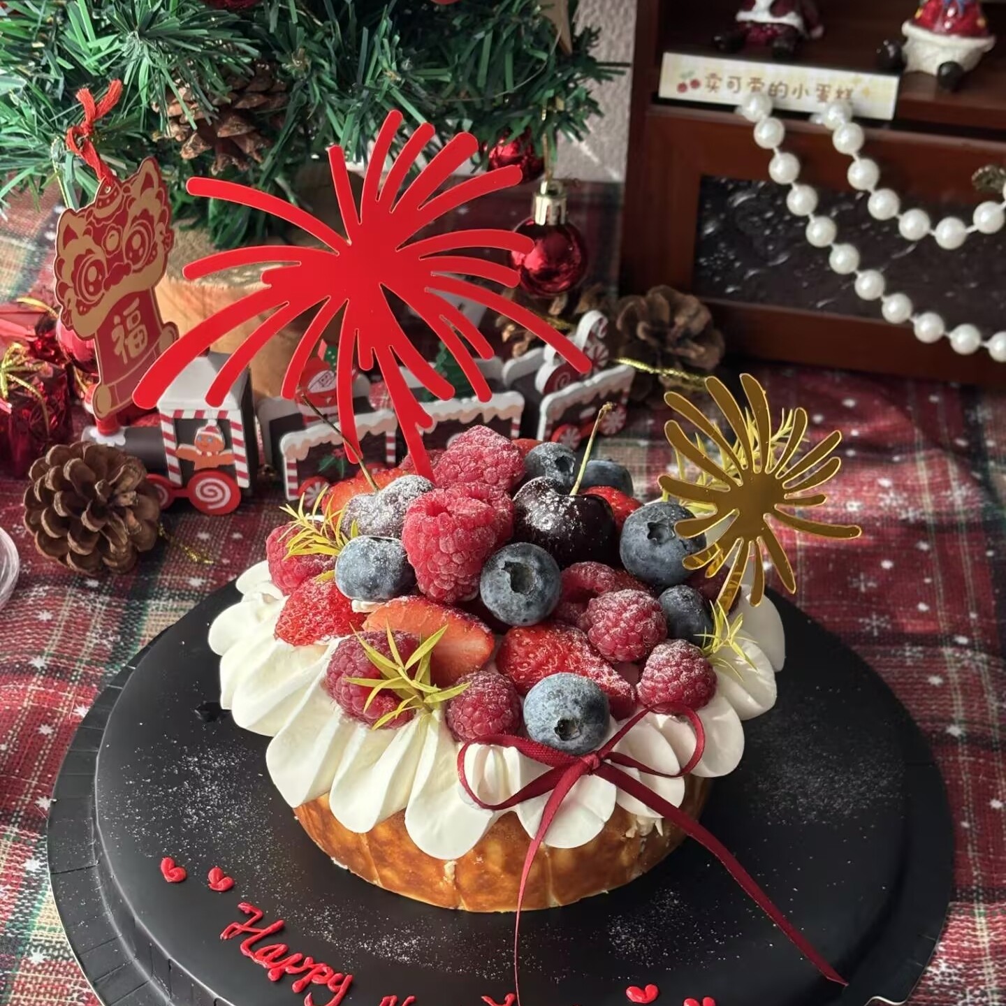 网红新年2026蜡烛蛋糕装饰插件元旦除夕跨年礼花亚克力烘焙配件,淘宝优惠券,粉丝福利购,淘宝优惠卷