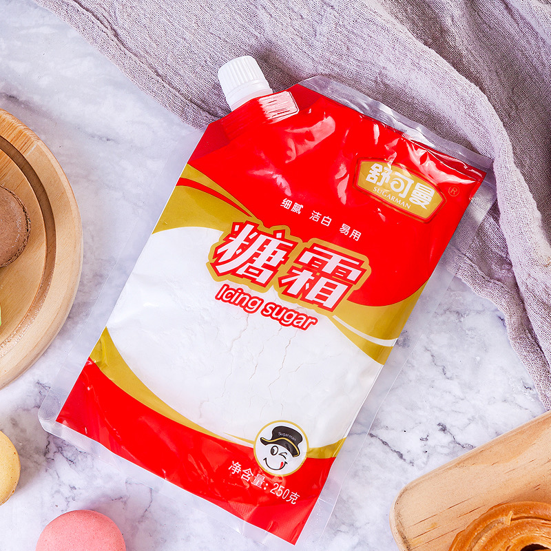 舒可曼糖粉糖霜250g细砂糖蛋糕饼干面包西点甜品装饰材料烘焙原料 - 图2